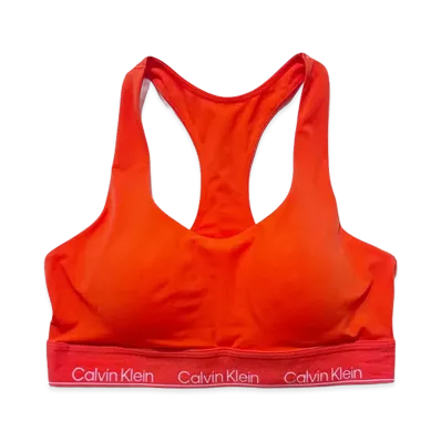 Calvin Klein Lightly Lined Bralette "Orange"