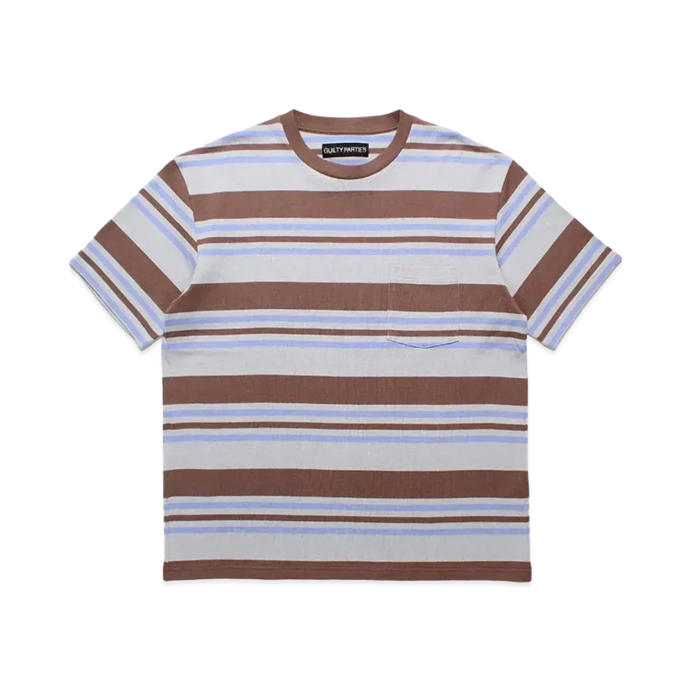 WACKO MARIA Striped T-Shirt "Gray"