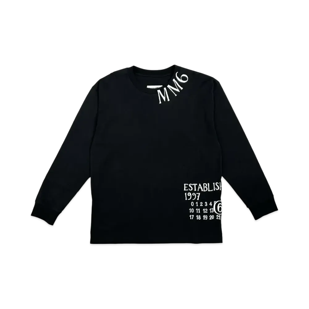 MM6 Maison Margiela Logo Print "Black"