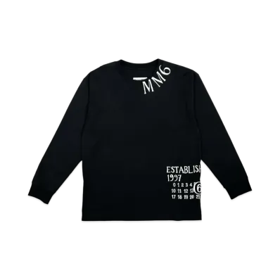 MM6 Maison Margiela Logo Print "Black"