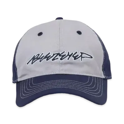 BlackEyePatch BEEZ-EYE-P SCRIPT LOGO 6 PANEL CAP "Gray/Navy"