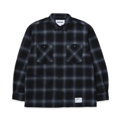 NEIGHBORHOOD Hombre Check Shirt LS "Gray/Navy"