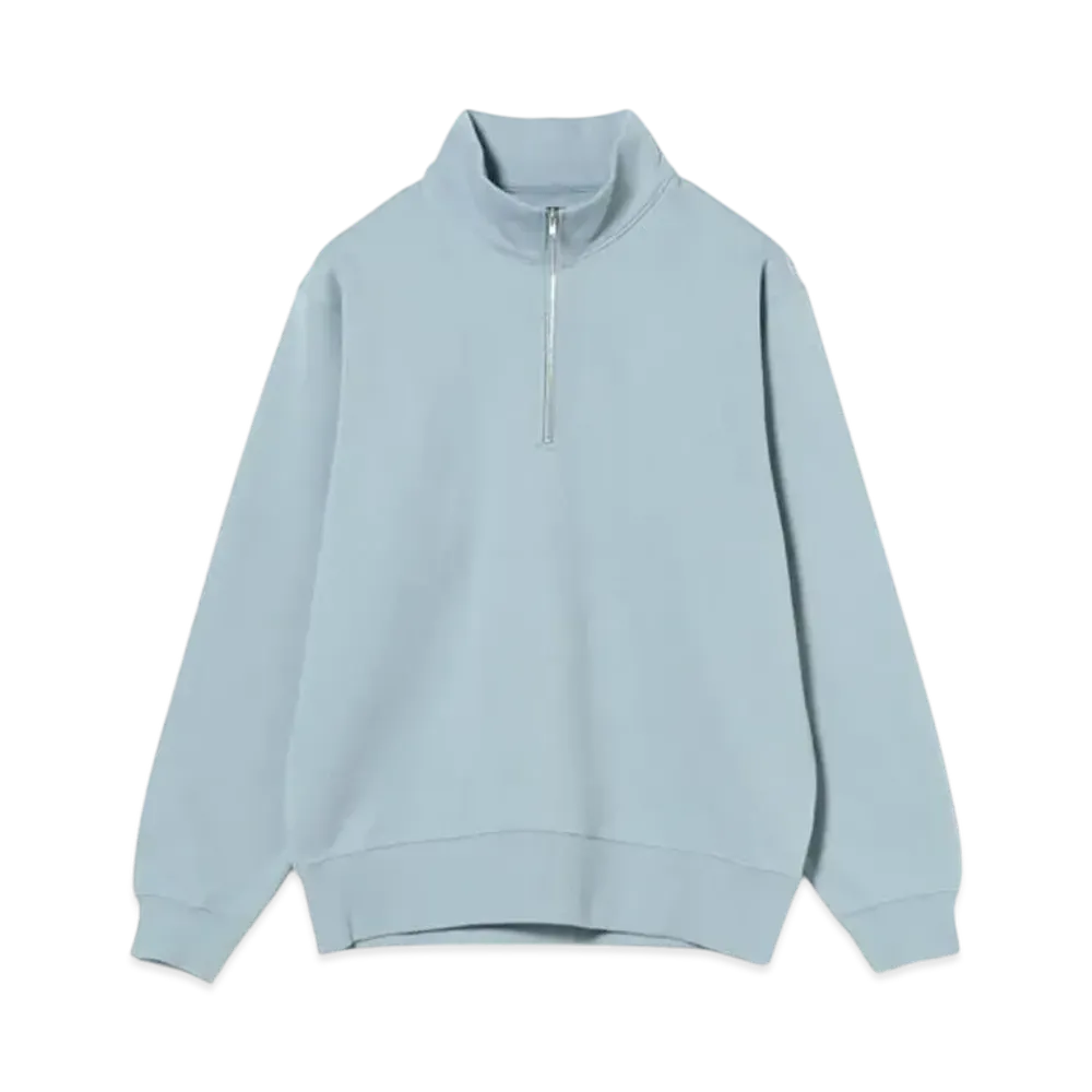 BEAMS Half Zip Sweatshirt "Sax"