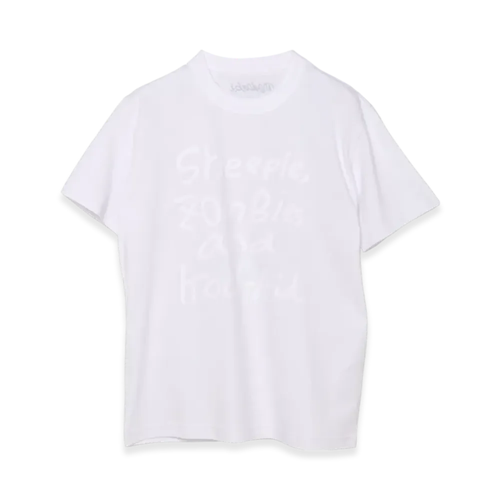 sacai x MADSAKI Flock Print T-Shirt "White"