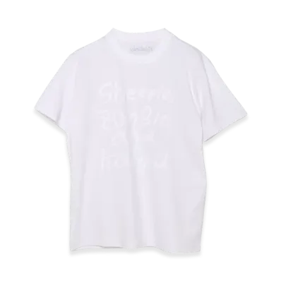 sacai x MADSAKI Flock Print T-Shirt "White"