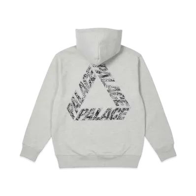 PALACE P-3 Snake Applique Hood "Grey Marl"