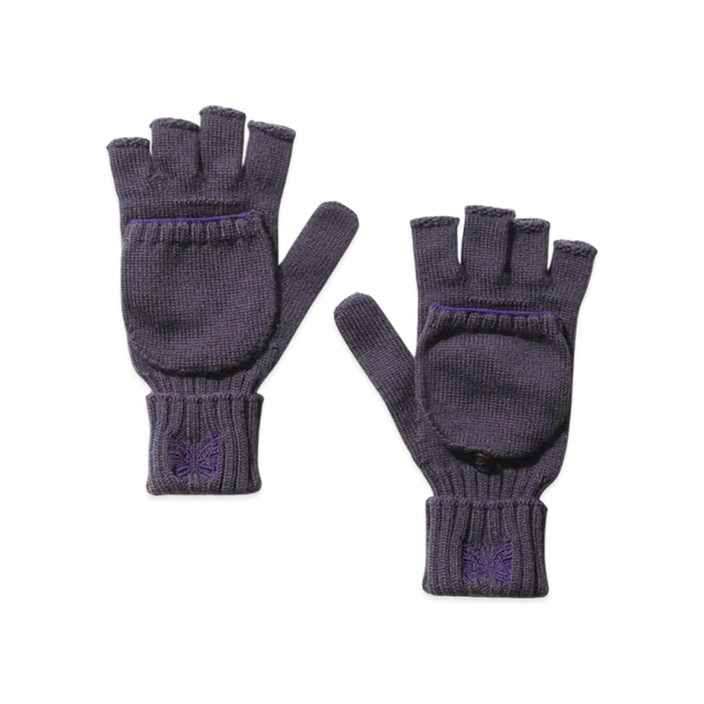 NEEDLES Convertible Glove - Merino Wool "Purple"