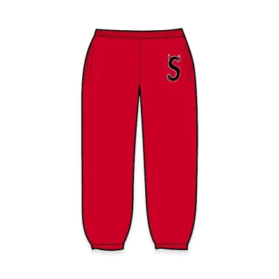 Supreme Devil S Logo Sweatpant "Red"