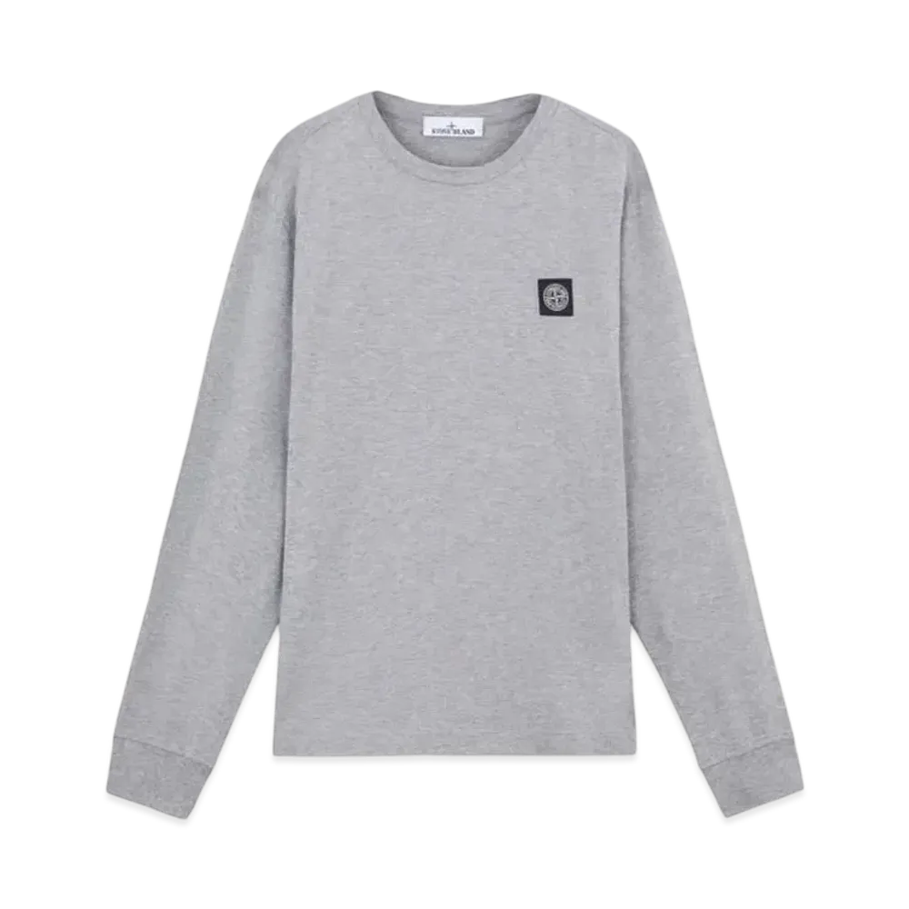 Stone Island 2100227 60/2 Cotton Jersey "Dust Grey Melange"