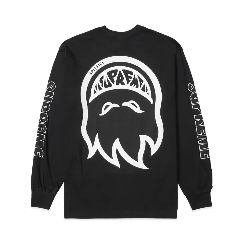 Supreme x Spitfire L/S Tee "Black"