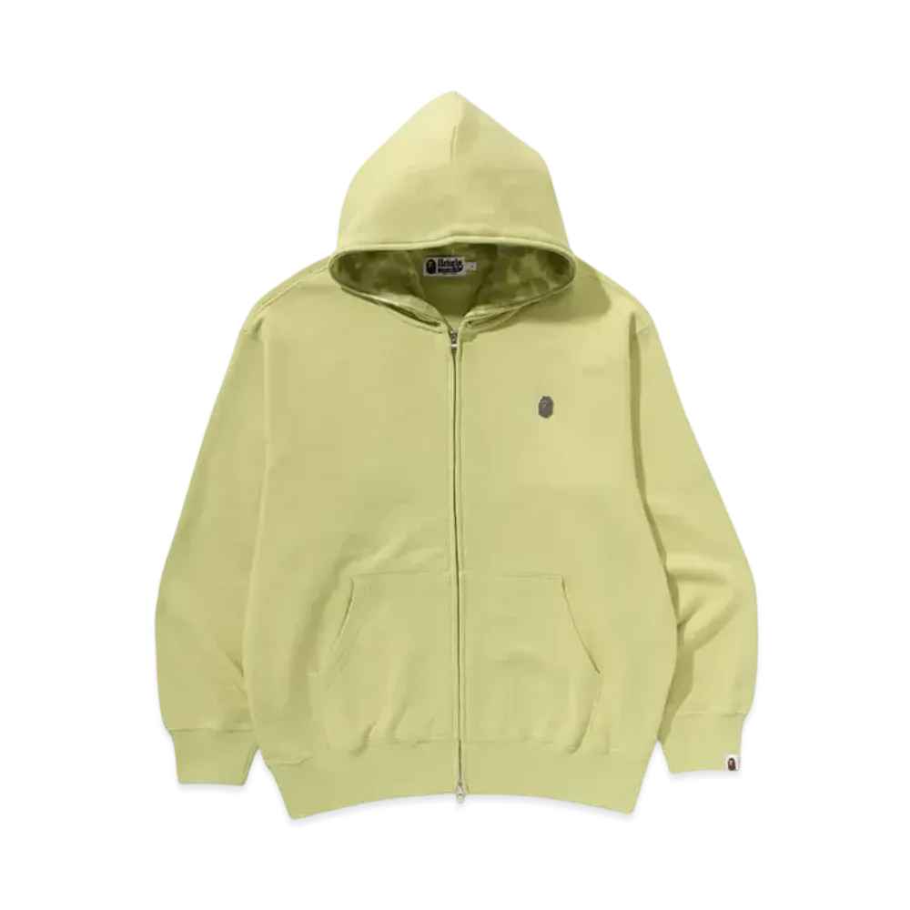 A BATHING APE One Point Relaxed Fit Zip Hoodie "Green"