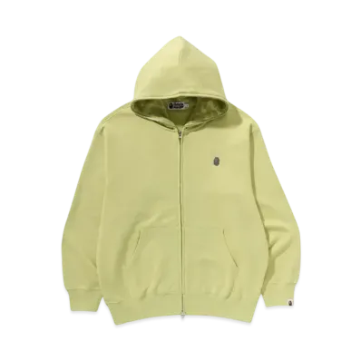 A BATHING APE One Point Relaxed Fit Zip Hoodie "Green"