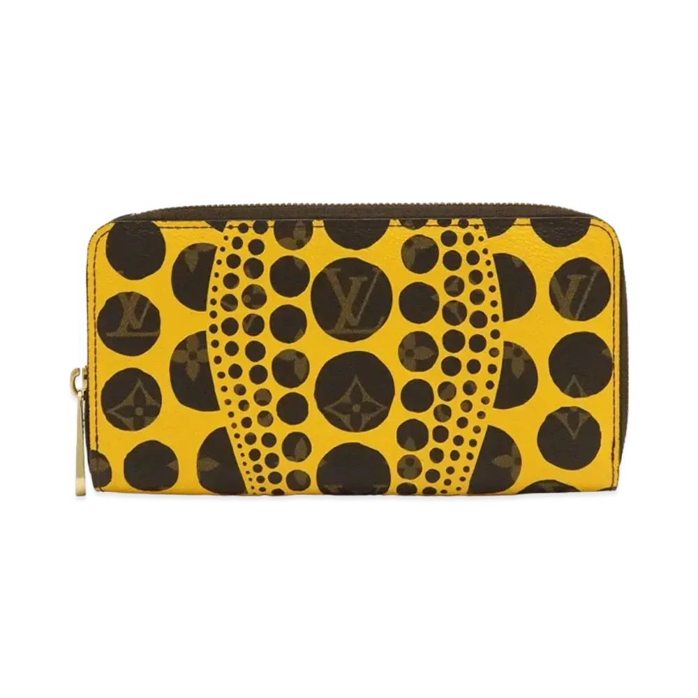 Louis Vuitton Zippy Wallet Yayoi Kusama Monogram Pumpkin Dot "Jaune"