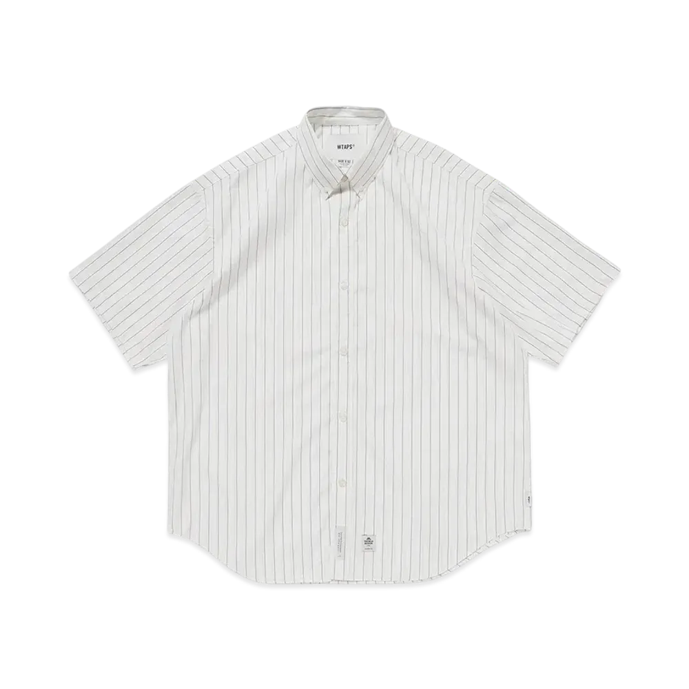 WTAPS Bd 03 / SS / Cotton. Broadcloth. Textile. Thomas Mason "Blue"