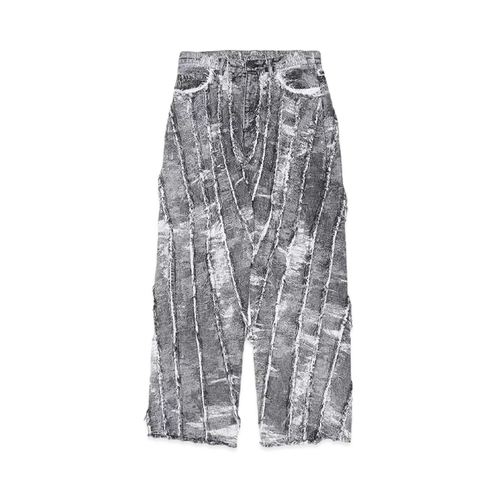 TAAKK denim pants "BLACK CHEMICAL"