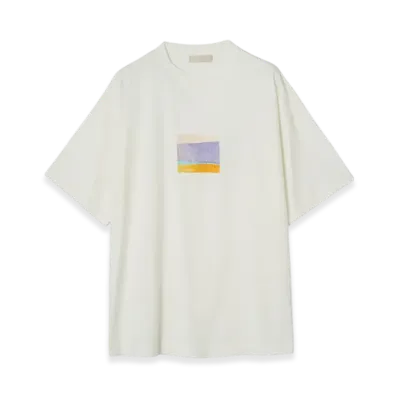 YOKE Embroidery Organic Cotton T-Shirt By Taro Mizutani "White"