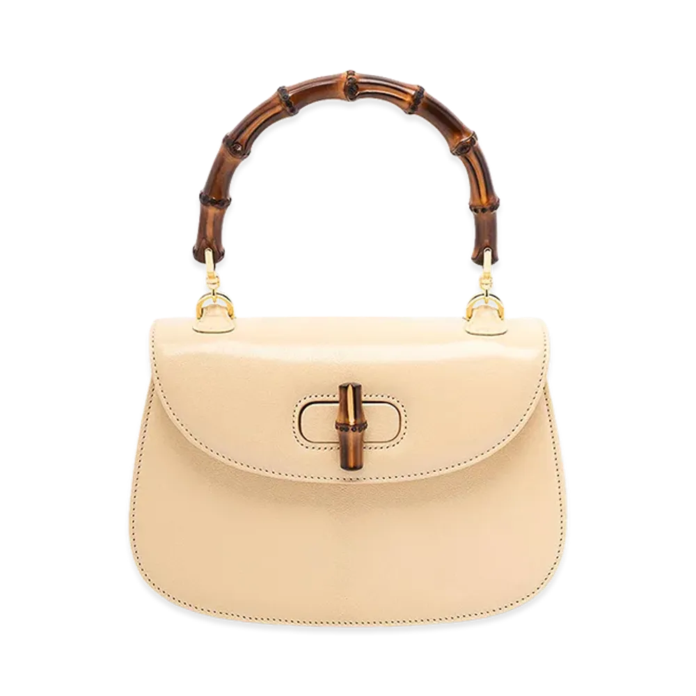 GUCCI Women's Bamboo 1947 Handbag "Cream"