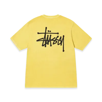 Stussy Basic Stussy Pigment Dyed Tee 2022 "Butter"