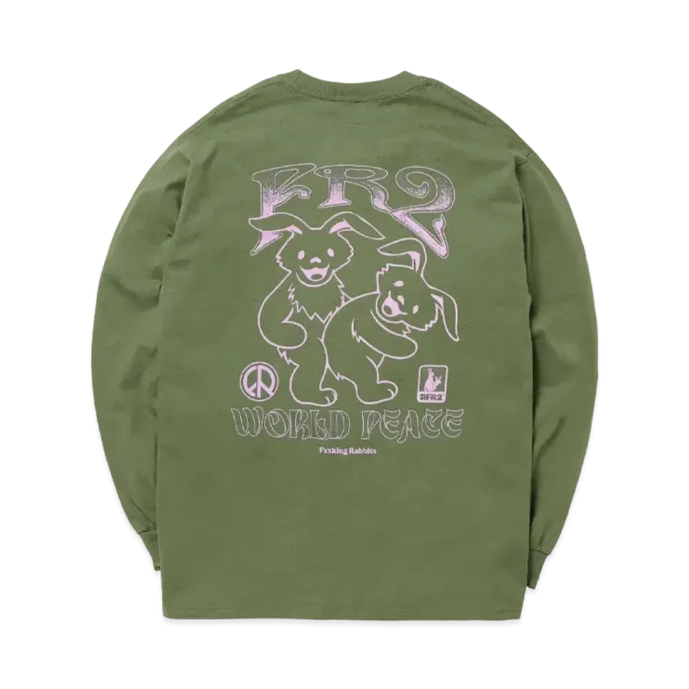 FR2 World Peace Longsleeve T-shirt "Khaki"
