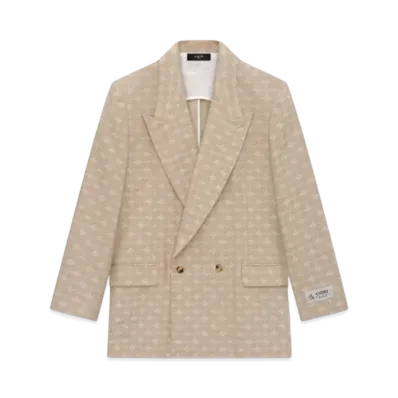 AMIRI Ma Quad Jacquard Double-Breasted Blazer "Camel"