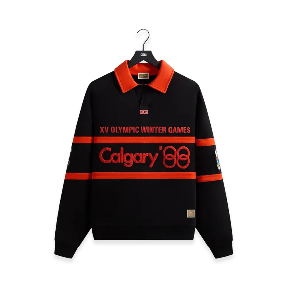 Kith x Olympics Heritage Calgary Vintage Nelson Rugby "Black"