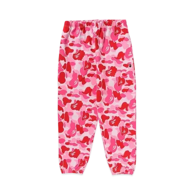 A BATHING APE Ladies ABC Camo Sweatpants "Pink"