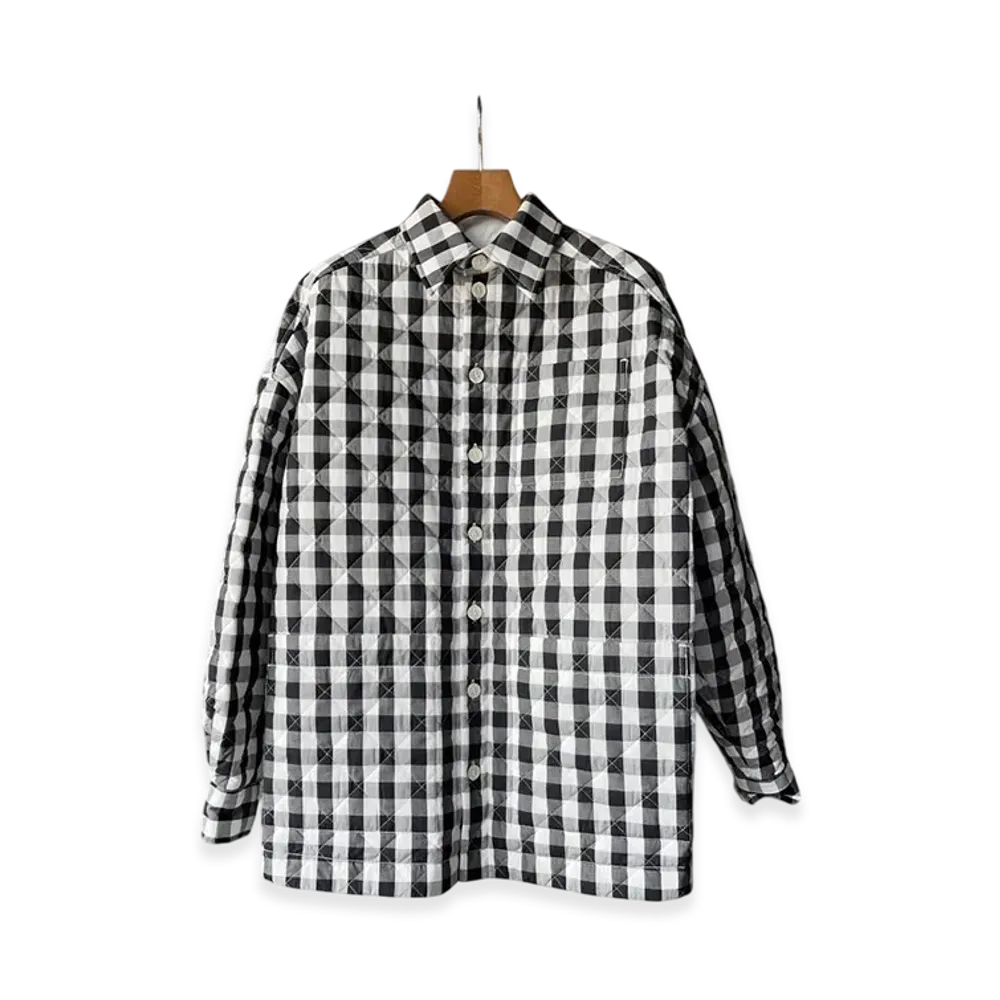 TSTS Quilted Gingham Shirt Blouson "Black Gingham"
