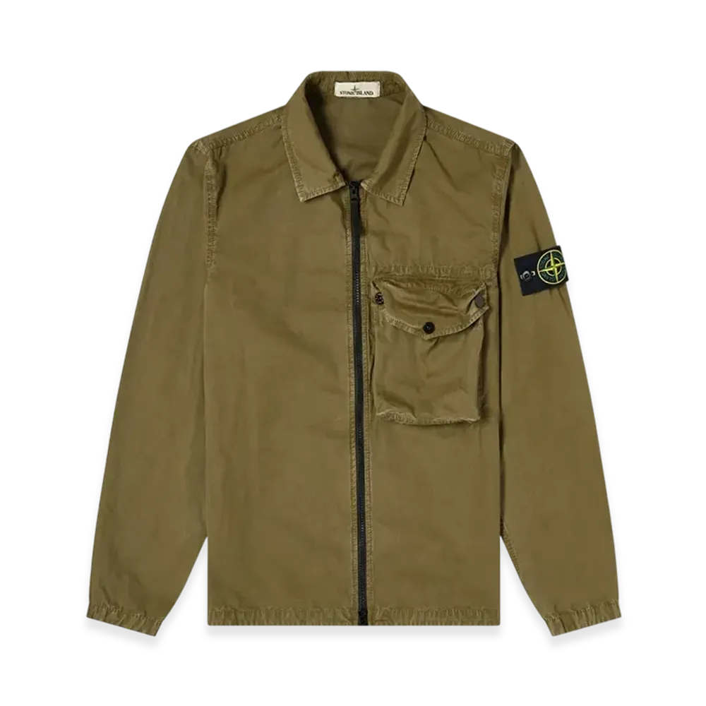 Stone Island 117WN T.CO+OLD Overshirt- 21SS "Olive Green"