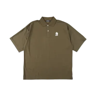 WIND AND SEA x VIOLA&ROSES POLO (SEA-FLOWER) SHIRT "Olive"