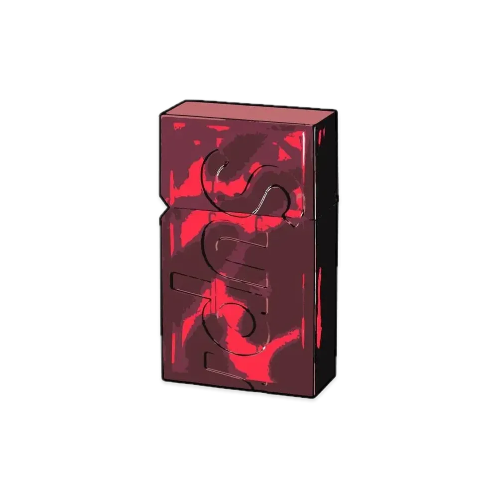 Supreme x Tsubota Pearl Hard Edge Lighter "Red"
