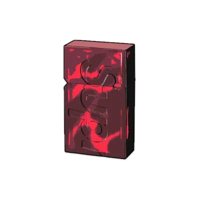 Supreme x Tsubota Pearl Hard Edge Lighter "Red"