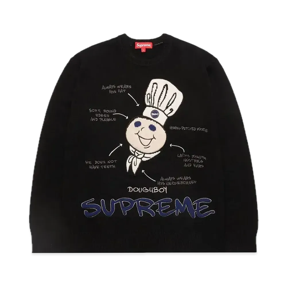 Supreme x Mitchell & Ness Doughboy Sweater "Black"