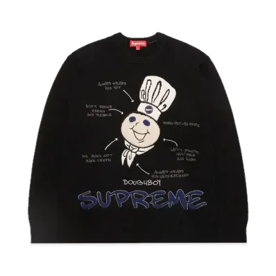 Supreme x Mitchell & Ness Doughboy Sweater "Black"