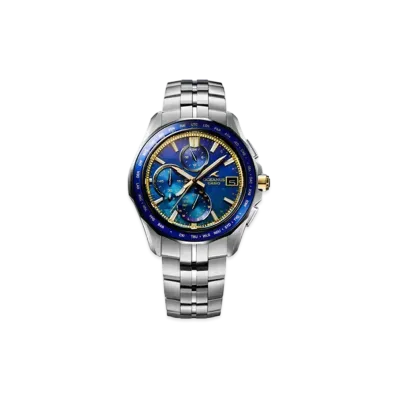 Casio Manta S7000 Series Casio Watch 50th Anniversary Model World Exclusive 600 "Blue/Gold" OCW-S7000SS-2AJR