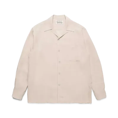 WACKO MARIA 50's Open Collar Shirt "Ivory"