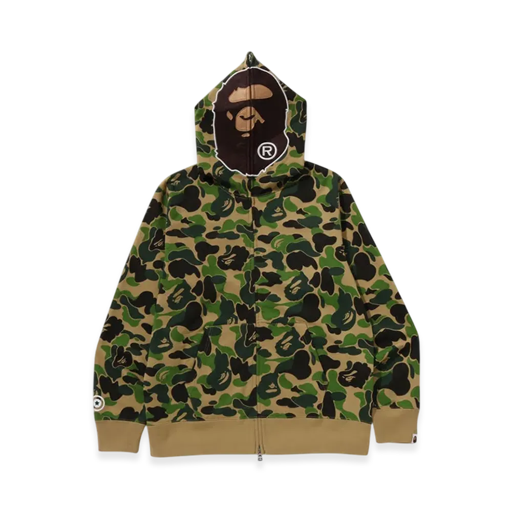 A BATHING APE ABC Camo 2nd Ape Full Zip Hoodie "Green"