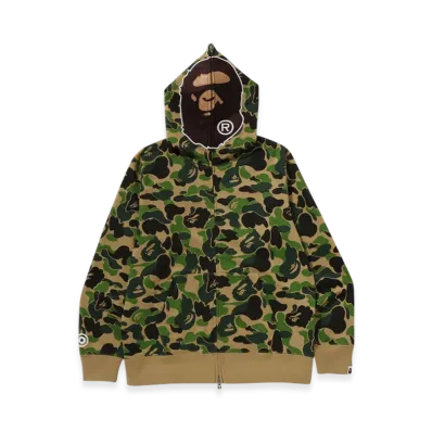 A BATHING APE ABC Camo 2nd Ape Full Zip Hoodie "Green"