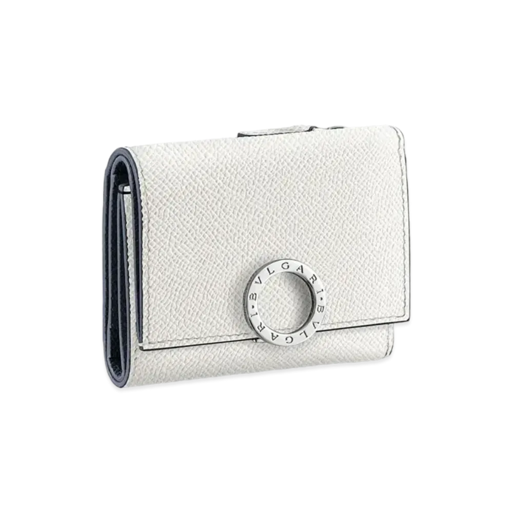 BVLGARI Clip Trifold Wallet "White"