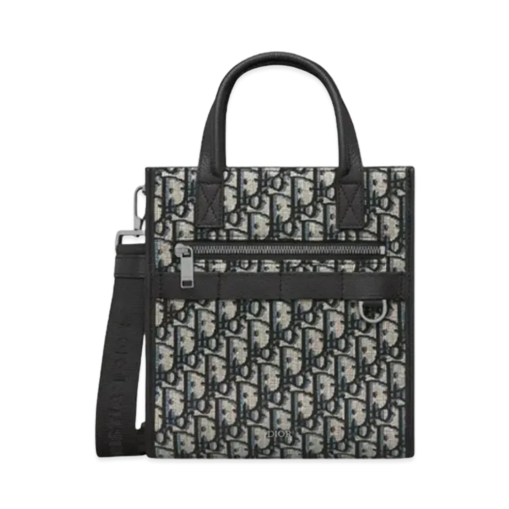 Dior Safari North-South Tote Bag Dior Oblique Jacquard "Beige/Black"