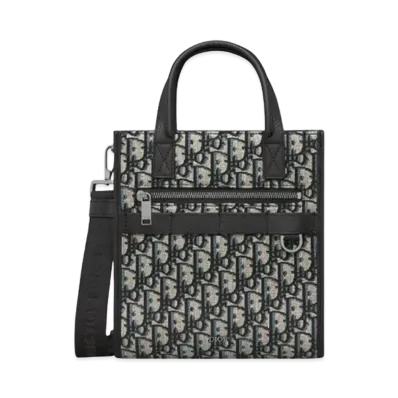 Dior Safari North-South Tote Bag Dior Oblique Jacquard "Beige/Black"