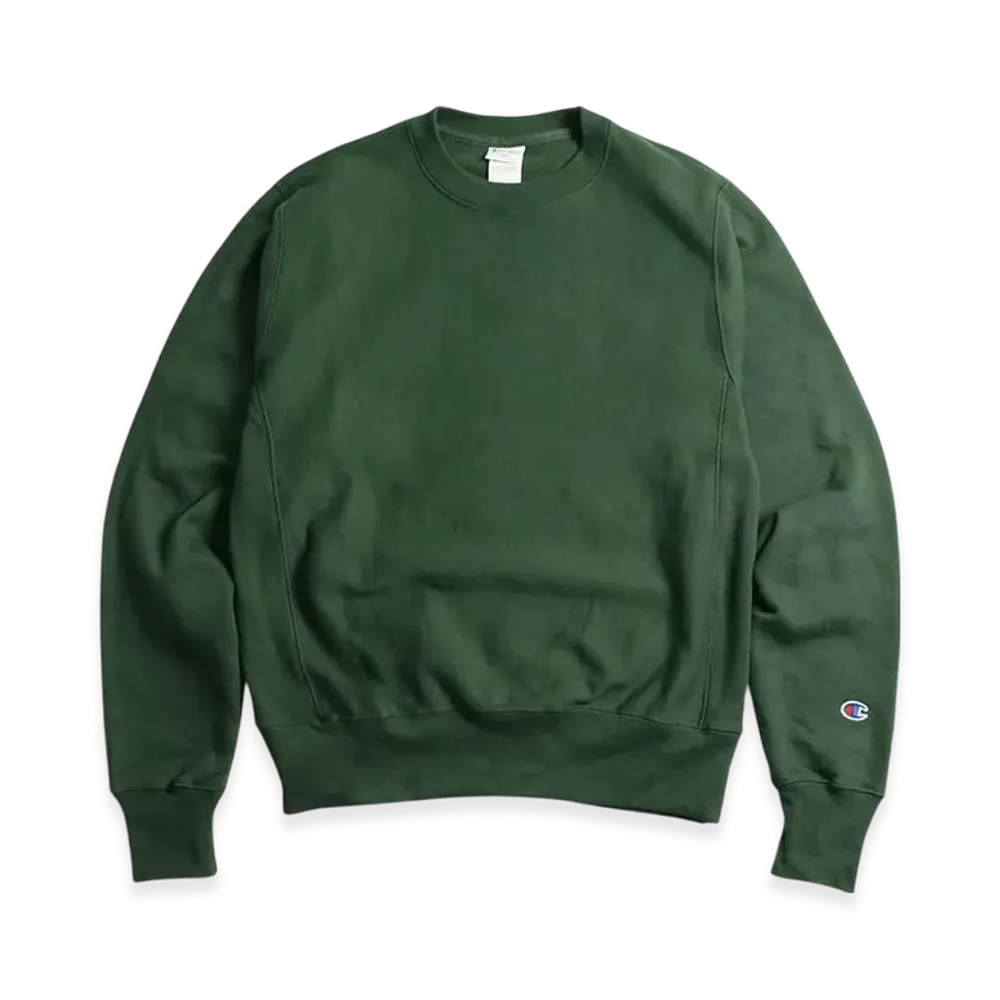 Champion Reverse Weave Crew Neck Sweatshirt "Dark Green"