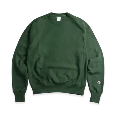 Champion Reverse Weave Crew Neck Sweatshirt "Dark Green"