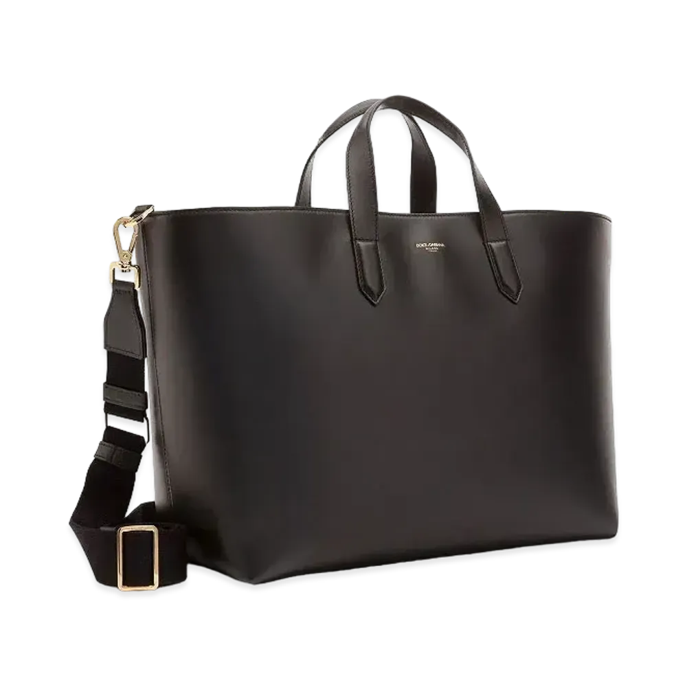 Dolce&Gabbana Mon-Reale Bag Calfskin Brand Logo "Black"