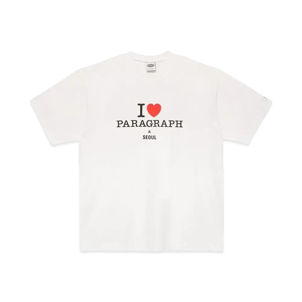Paragraph Love Paragraph T Shirt "White"