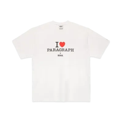 Paragraph Love Paragraph T Shirt "White"