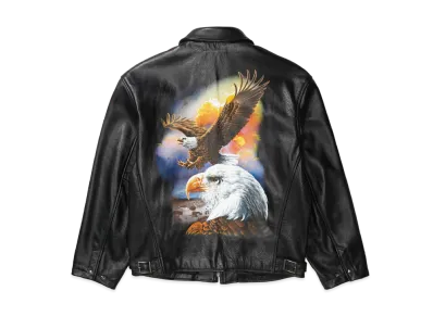 Supreme x MM6 Maison Margiela x Schott Eagle Leather Jacket "Black"