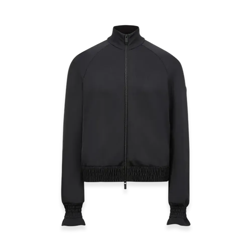 MONCLER Neoprene Zip-Up Sweatshirt "Black"