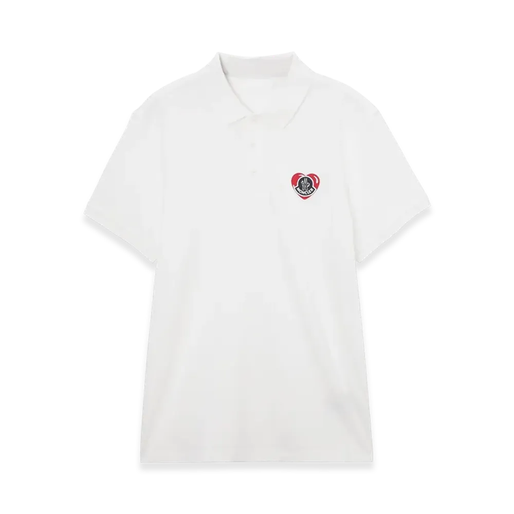 MONCLER Mens Polo Shirt "White"