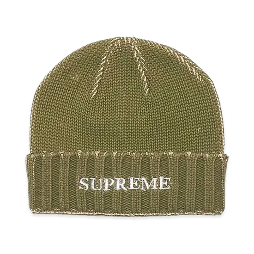 Supreme Overprint Beanie "Olive"