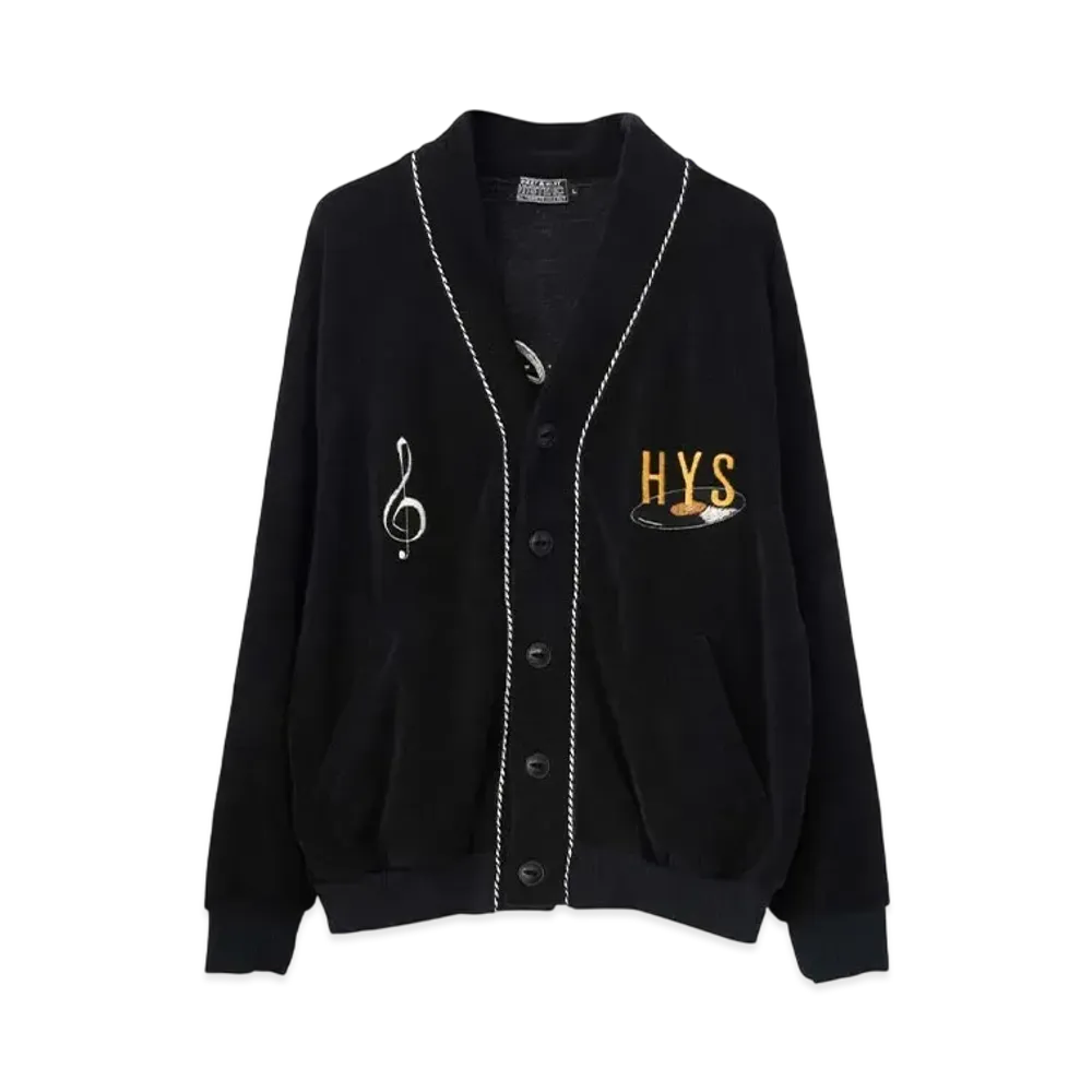 HYSTERIC GLAMOUR Break It Up Embroidery Cardigan "Black"